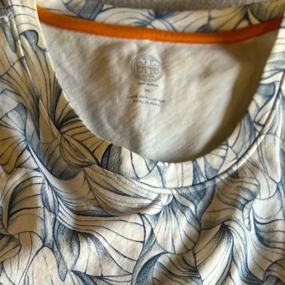 Tory Burch Kaley White Ellora Pima Cotton Popover Faux Layered Dress Medium - Picture 14 of 15